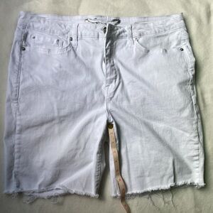 Seven7 White Jean Shorts for Women